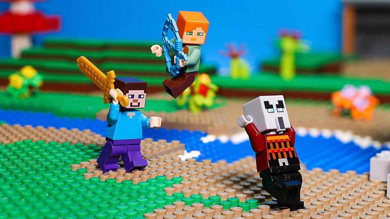 Мультики для детей. День выживания в Майнкрафте. LEGO, Детские Мультики, Мультики для малышей