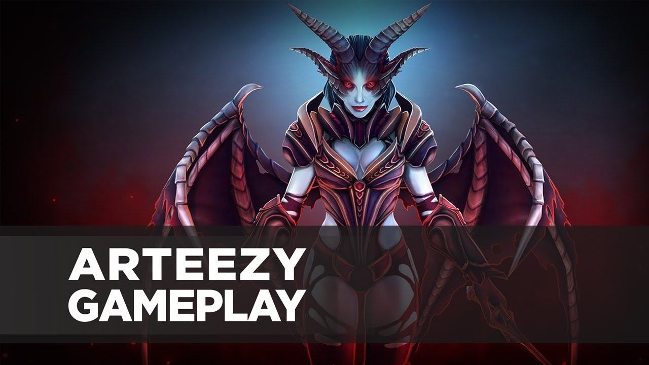 Arteezy playing Queen of Pain (Gameplay) смотреть онлайн