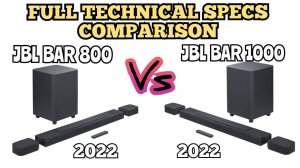 JBL Bar 800 vs. JBL Bar 1000 Dolby Atmos Soundbar | Full Specs Comparison!🔥💥