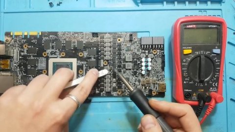 GTX 1080Ti AORUS - Ремонт цепей питания