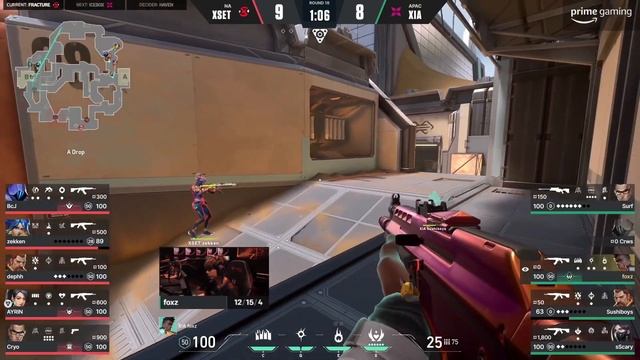 Xset Zekken 56 eliminations vs XERXIA POV highlight - Valorant Champions