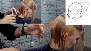 Как стричь классическое каре на удлинение? (Треугольная градуировка)