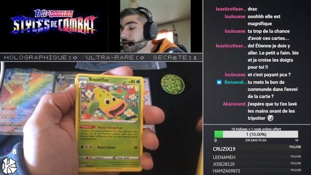 OUVERTURE COFFRETS SHIFOURS X2  BOOSTERS STYLE DE COMBAT