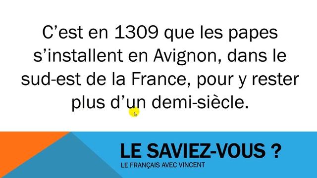 французские первые фразы # Civilisation # Les papes en Avignon смотреть онлайн