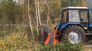 Расчистка участка мульчером um forest