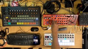 Behringer RD-8 MKII + Behringer Neutron + Arturia Beatstep Pro