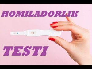 HOMILADORLIK TESTI | UY SHAROITIDA HOMILADORLIKNI ANIQLASH