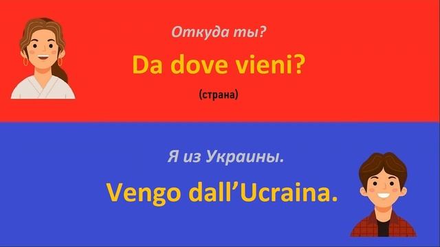 Первые фразы на итальянском языке