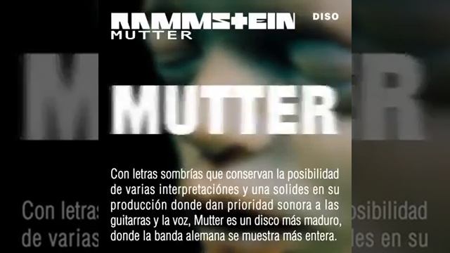 Hoy recordamos Mutter Rammstein album, el tercer album de estudio de Rammstein  Mutter apareció смотреть онлайн