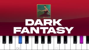 Kanye West - Dark Fantasy (piano tutorial)