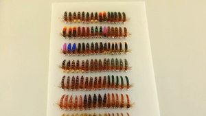 Набор донных мушек для ловли хариуса на реки Енисей 2019