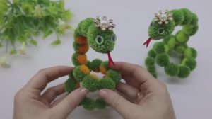 ЗМЕЯ - символ 2025! Из пряжи без вязания! Поделки к Новому Году!