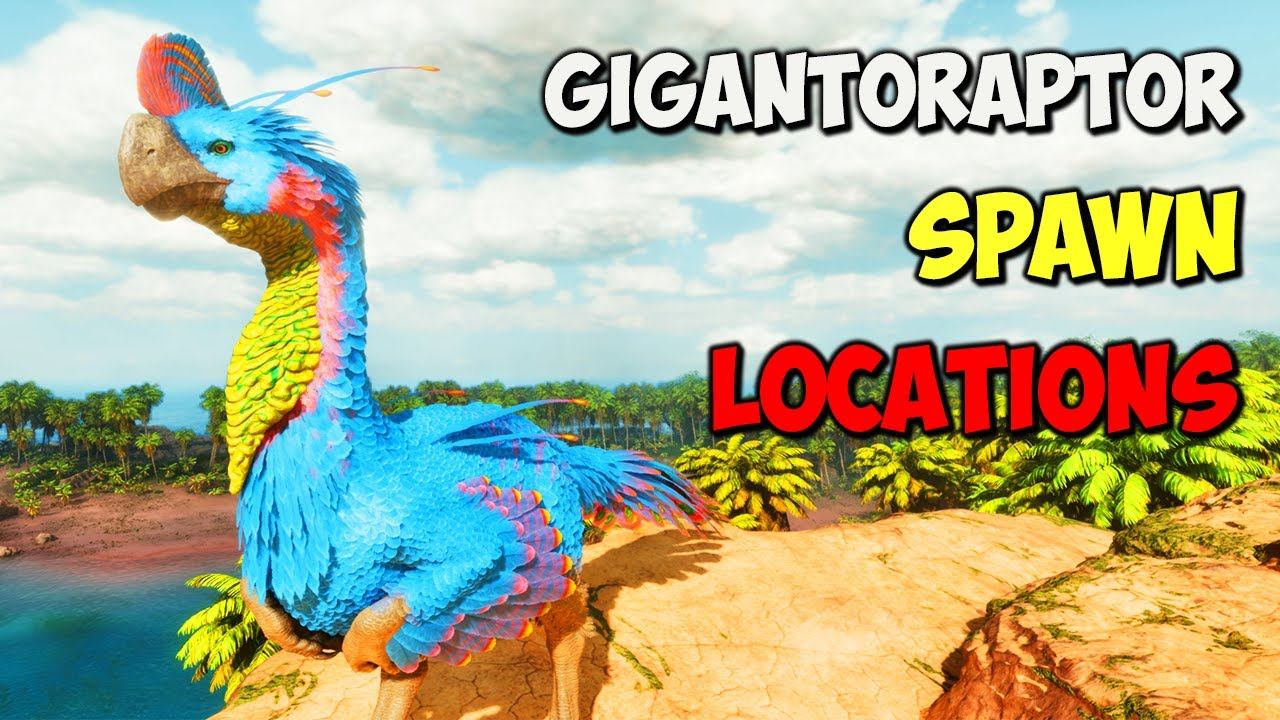 (ASA The Island) ALL Gigantoraptor Spawn LOCATIONS | ARK Survival Ascended