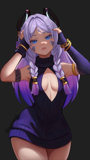 скоростное рисование Ситлали из Геншин Импакт