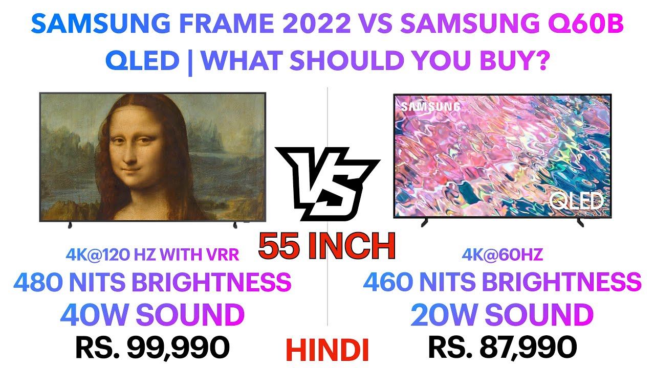 Samsung Frame 2022 vs Samsung Q60B QLED TV | What should you buy? | Punchi Man Tech смотреть онлайн