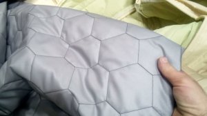 #Стежка ткани в рулонах. #Стегаем рисунок соты.