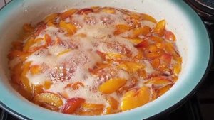 Варенье из нектаринов с лимоном.  Nectarine jam with lemon