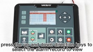 Mebay AMF Generator Controller DC92D view historical alarm records