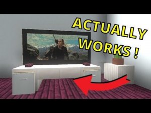 How to make a WORKING TV in Minecraft !