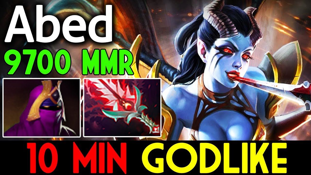 TryHard Double Rank - Queen of Pain by Abed 10min Godlike Dota 2 смотреть онлайн