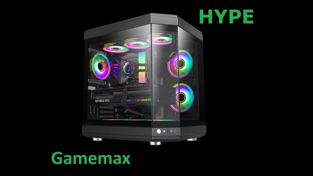 Gamemax HYPE || Корпус модного типа АКВАРИУМ, подробный обзор новинки