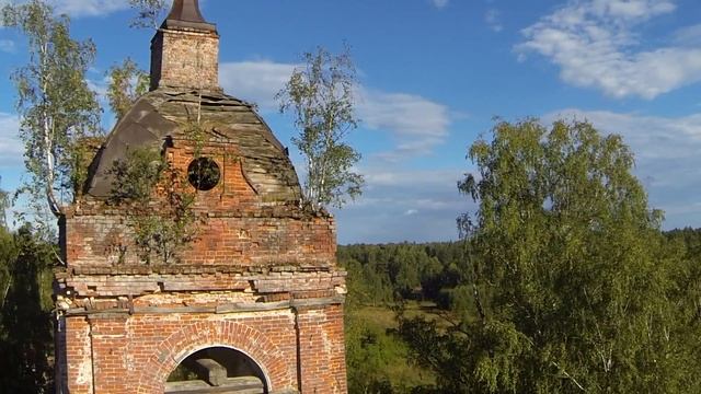 Колокольня в Погорелке. Технический облет