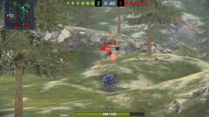 Коллекционный ПТ САУ Кошмар. Бой и обзор танка. World of tanks blitz. Кошмар для мелких танков.