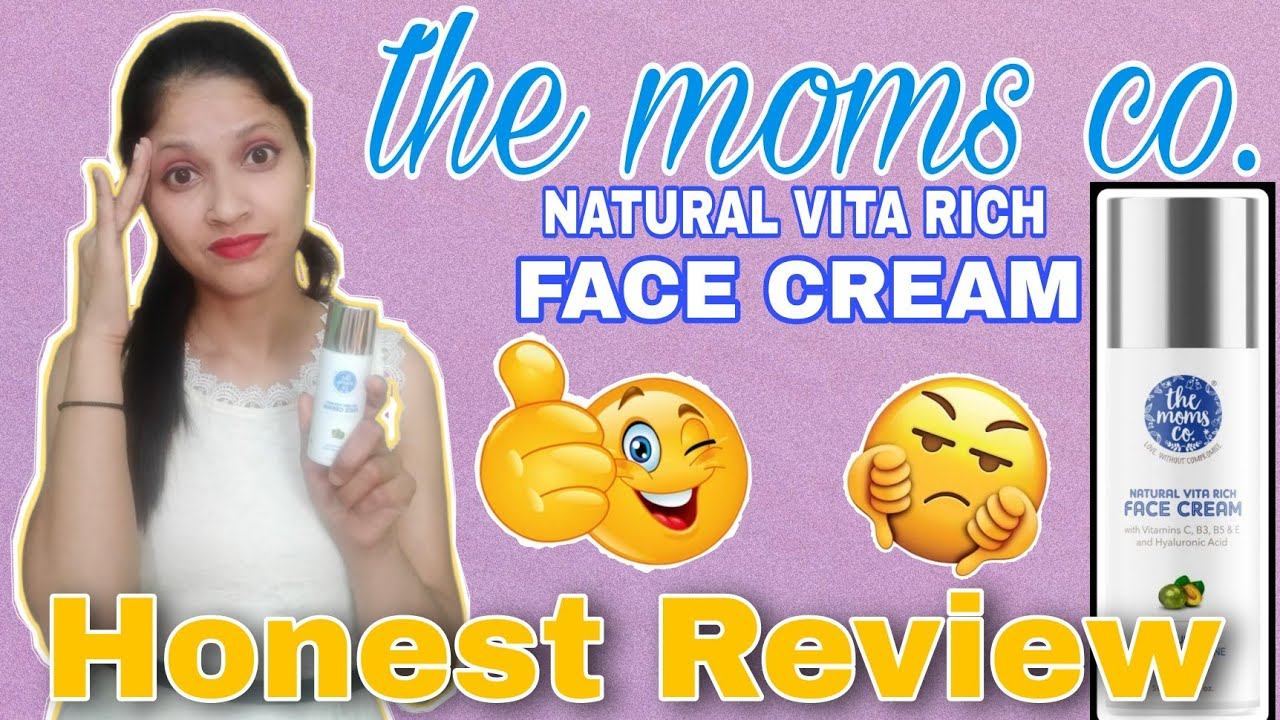 The moms co. natural vita rich face cream honest review || @bhawanajoshi01