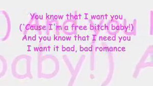 Lady GaGa-Bad Romance Lyrics!!!!