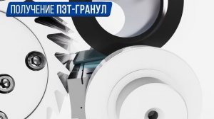 Наглядный процесс переработки ПЭТ-бутылок
