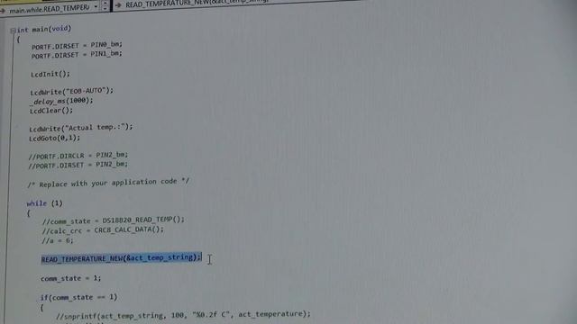 Digital thermometer DS18B20 with Atmel XMEGA смотреть онлайн