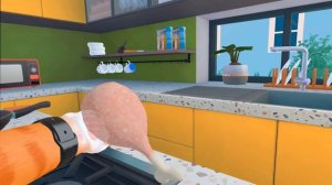 Рыжий кот готовит суп