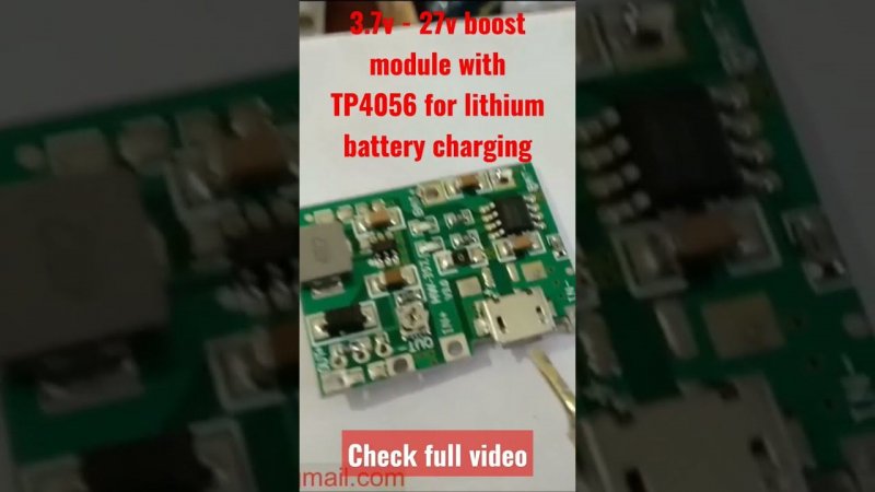 How to connect - TP4056 with Boost module for lithium battery charging