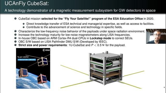 UCAnFly: A CubeSat to Test Magnetic Sensing Technologies for Gravitational Wave Detectors in Space