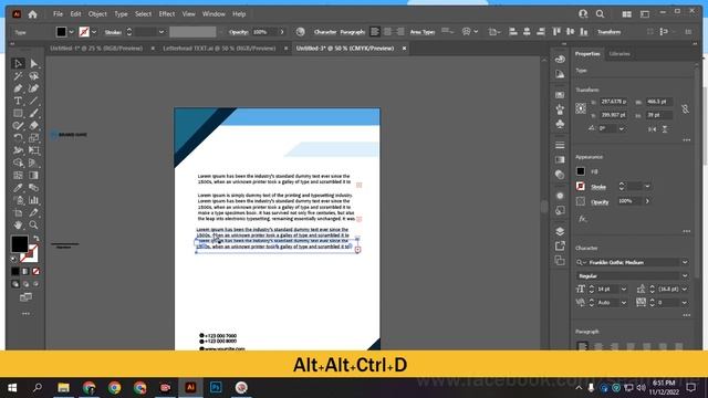 Modern letterhead design in 2022 for freepik / adobe illustrator tutorial / letterhead / seamzone