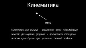 Краткая теория по кинематике поступательного движения