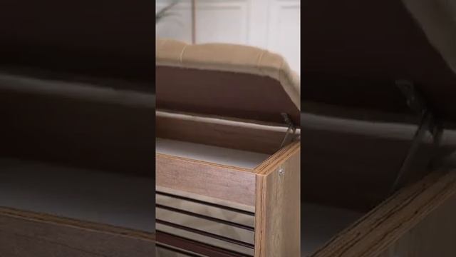 Обувница mini с мягким сиденьем и ящиком Macentosh Home смотреть онлайн