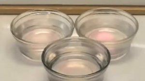 Реакция лития, натрия и калия с водой