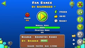 Проход fan dance в Geometry dash