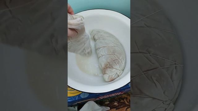 Солим леща по-сухому в ткани в холодильнике