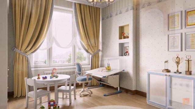 Классический стиль в интерьере квартиры в ЖК «Duderhof Club», 193 кв.м.