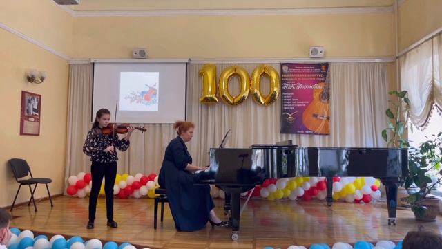 А.Лысенко, « Романс», скрипка, 5 кл, Михнева Таисия, Школа Искусств им. Гилельса, Одесса. смотреть онлайн