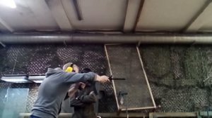 Сайга 9 стрельба с замедлением (slow motion)