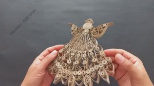 Изготовление рождественского ангела! Идеи переработки! Поделки своими руками!