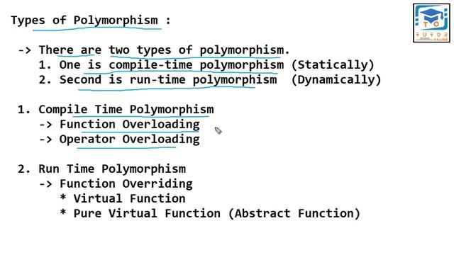 Polymorphism in C++ | Polymorphism Types | OOP (C++) LECTURE – 46 |