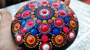 DIY Dot Mandala Stone Tutorial #8