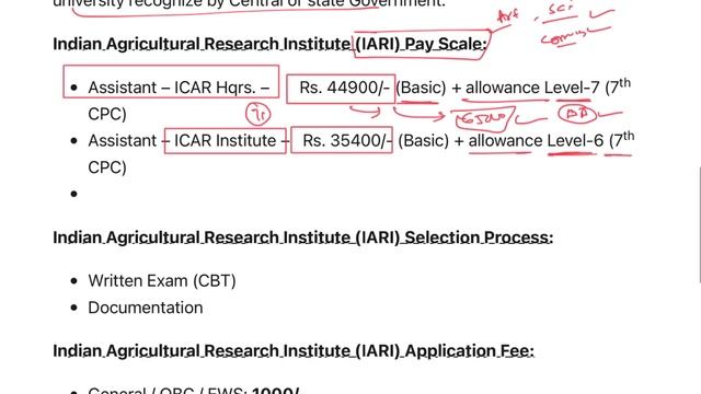 ICAR (IARI) Assistant Recruitment 2022  || ICAR 462 New Vacancy 2022 | Age, Qualification, Process