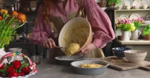 Country Life ASMR Cozy Spring Baking Maple Walnut Cake
