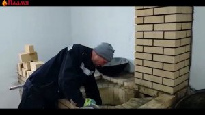 Казан на 160 литров Евгений из Казахстана собирает три печки под мега-казаны