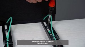 ONKRON FM6  TV Wandhalterung 43"-85" Fest ohne Neigung, Schwenkung Schwarz